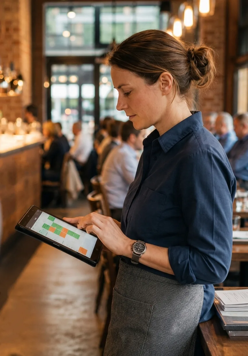Restaurantmanager plant haar team via CrewPlanner